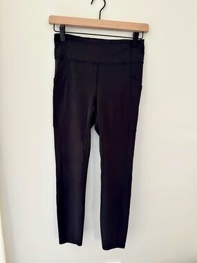Lululemon Align High Rise Black Leggings with Side Pockets SZ 6, 25” inseam